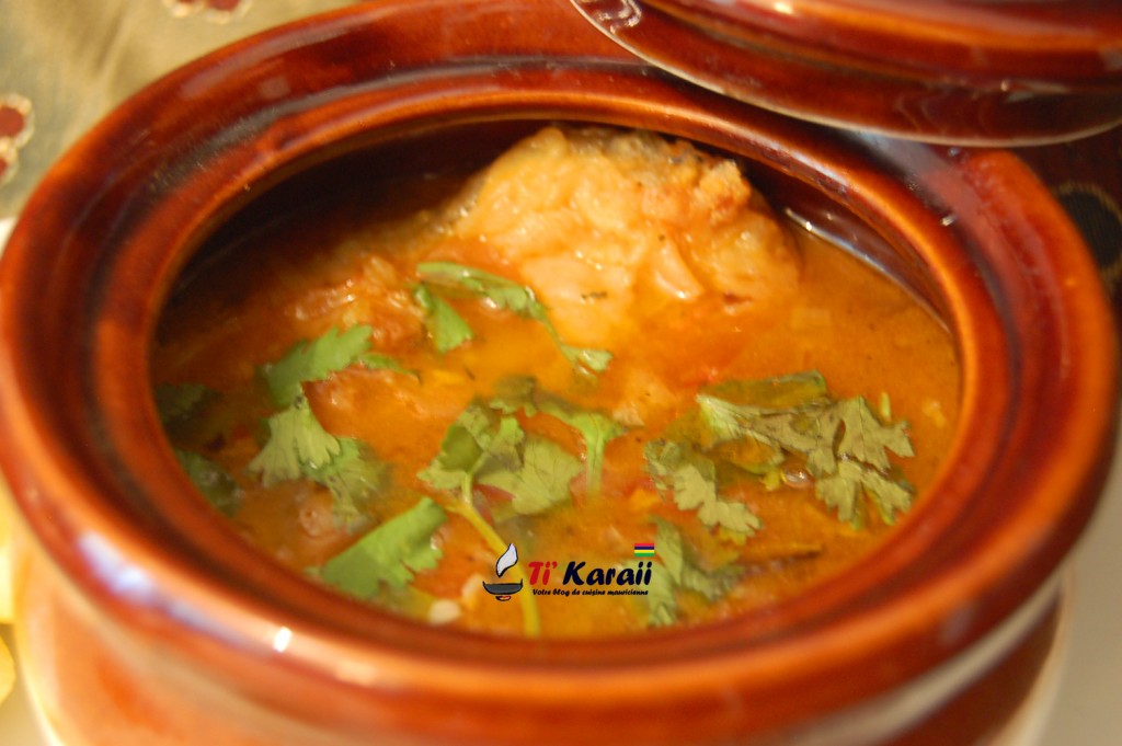 Recette mauricienne bouillon de poissons Ti Karaii
